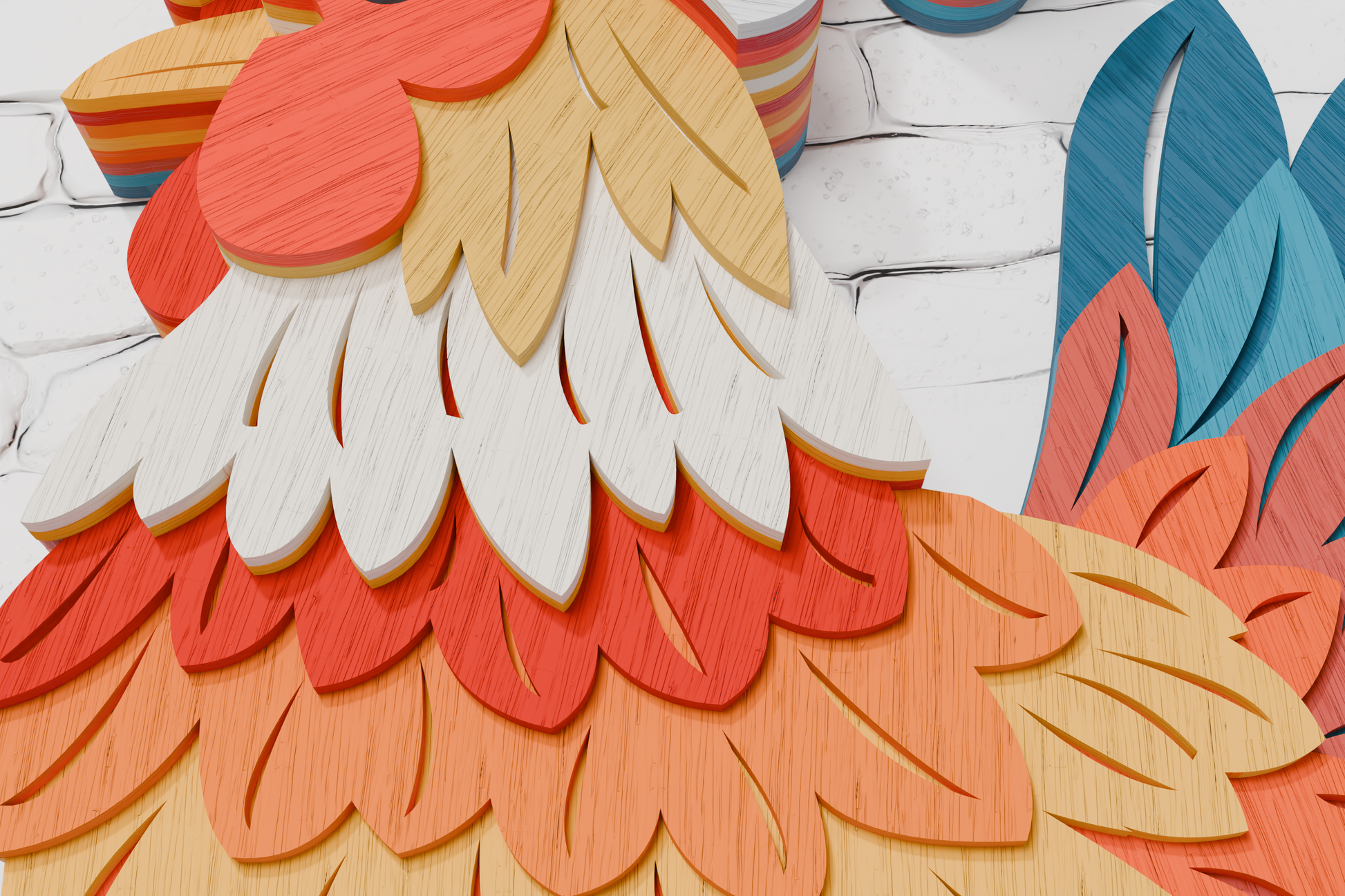Rooster Christmas Santa xTool SVG