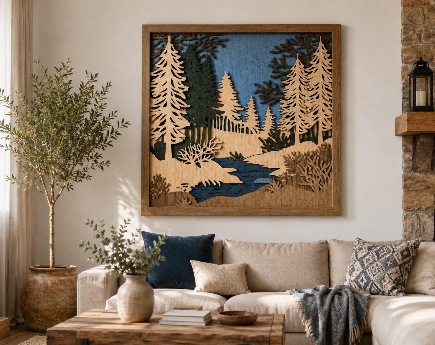 Rustic-Winter-Forest-Laser-Cut-Wood-Design
