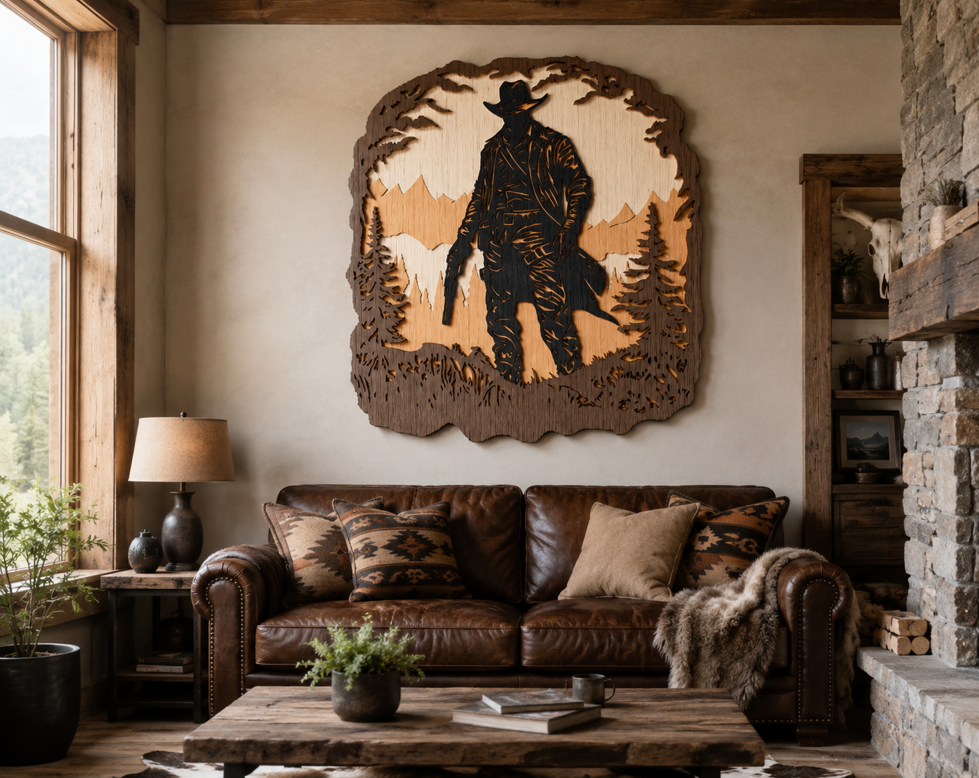 Rustic Cowboy Craft Template

