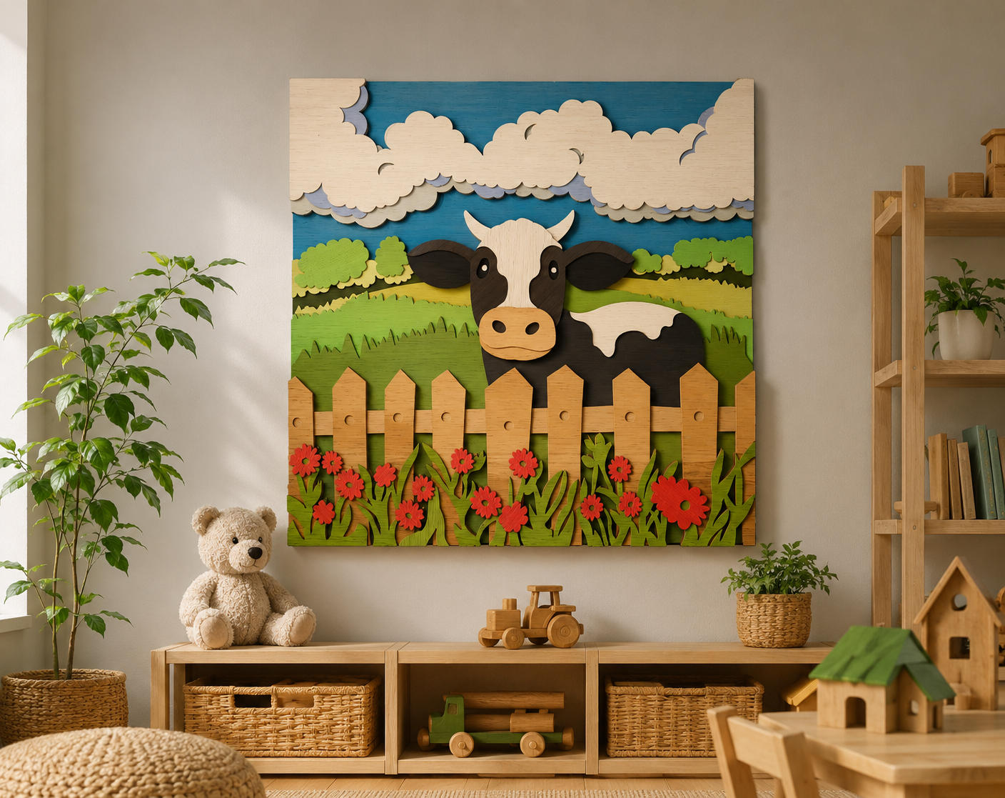 Rustic Farm Craft Template
