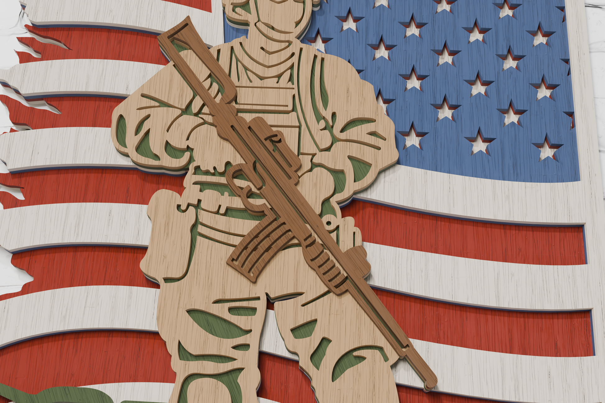 SVG bundle US soldier for Silhouette

