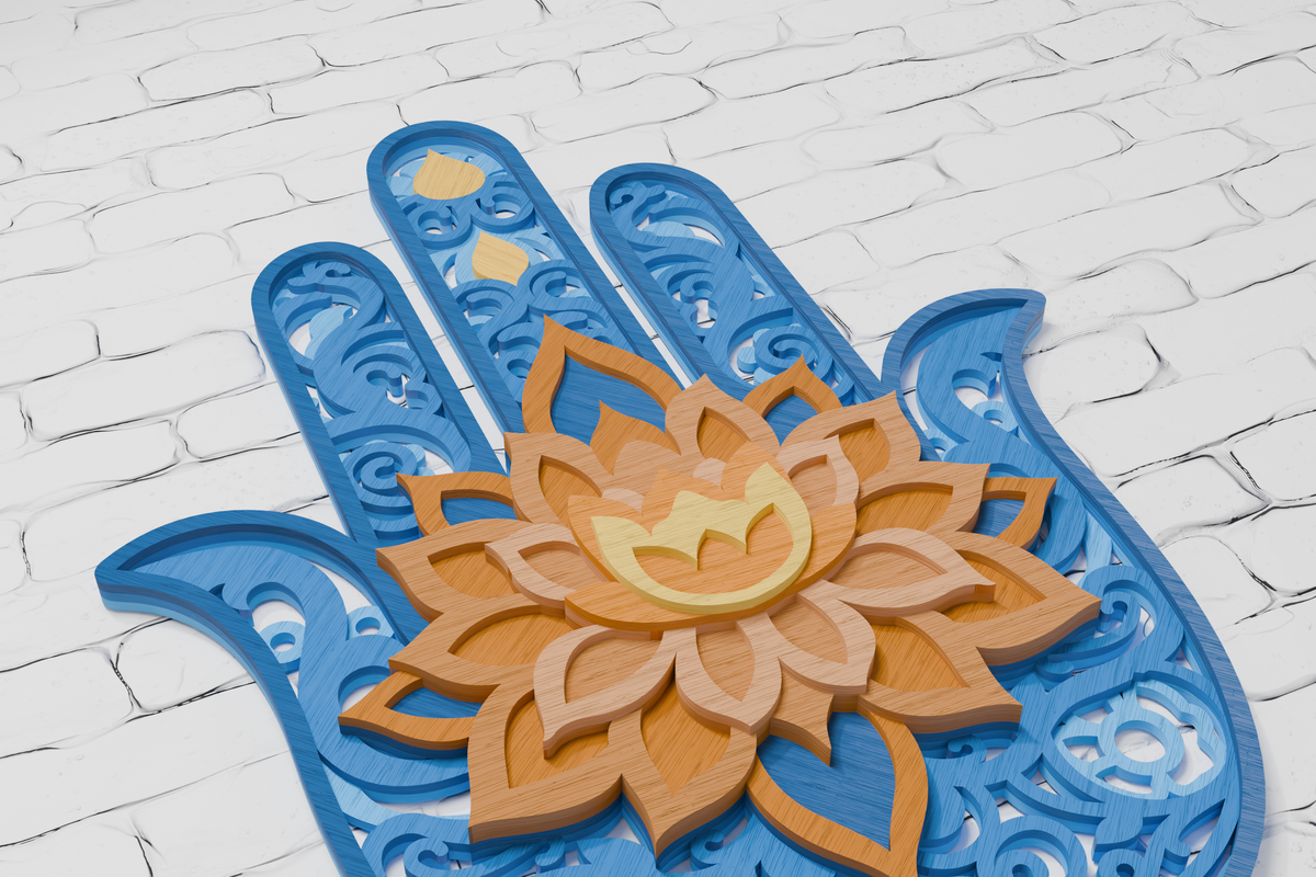 Sacred Hamsa Cricut Glowforge File

