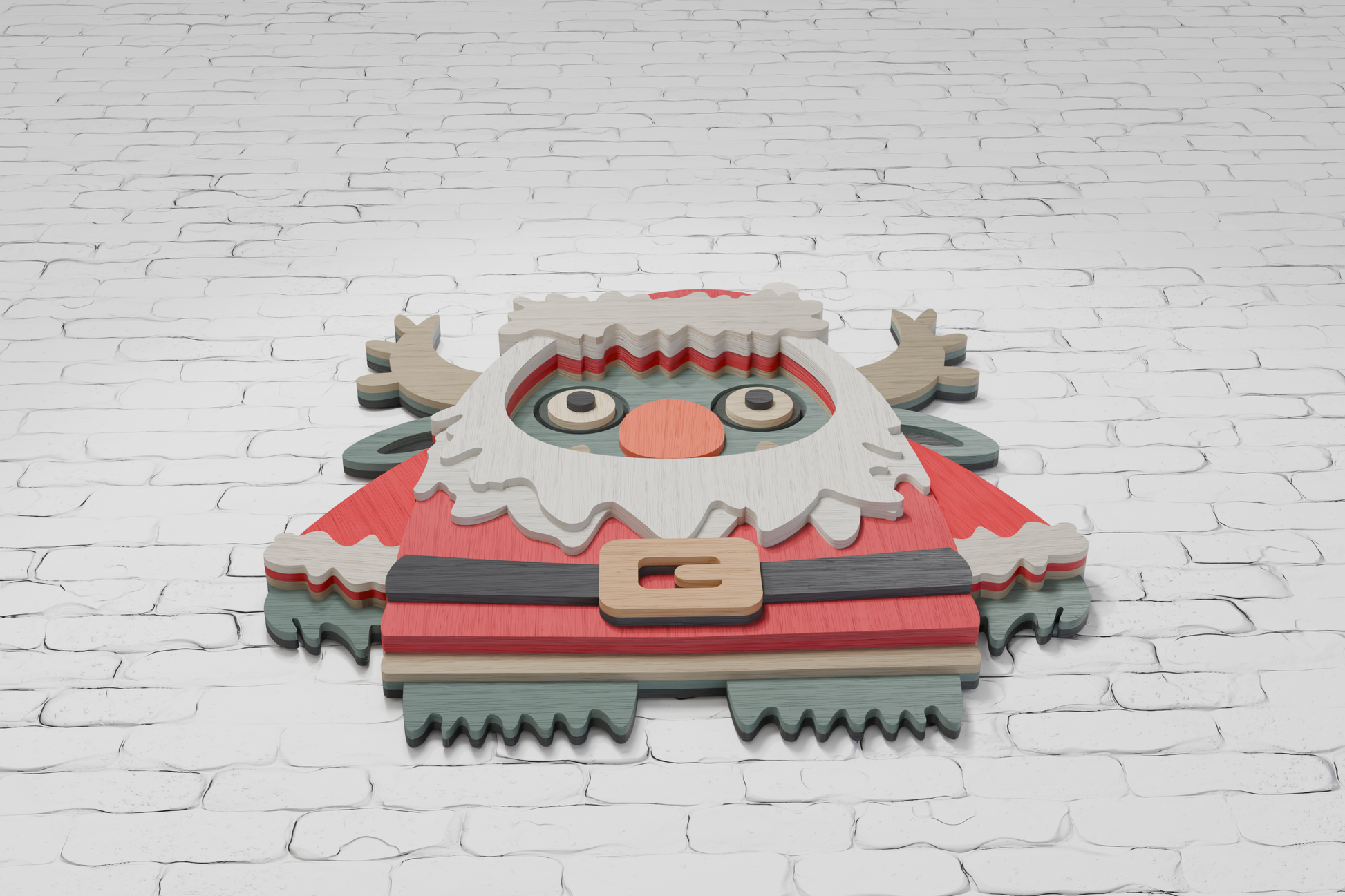 Santa Monster Cricut SVG