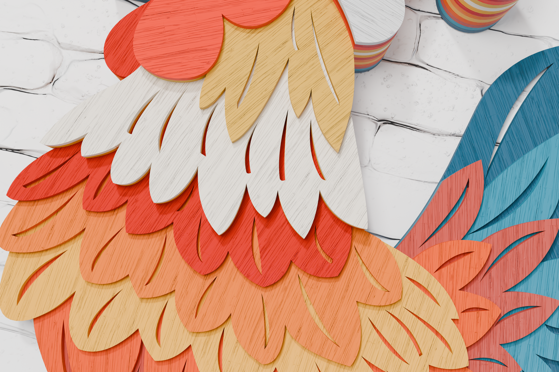 Santa Rooster Silhouette cut file