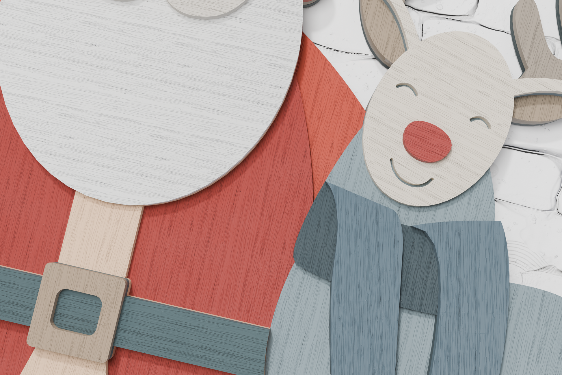 Santa Rudolph Deer SVG for Cricut Projects

