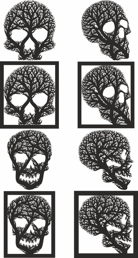 Scull wall decor dxf