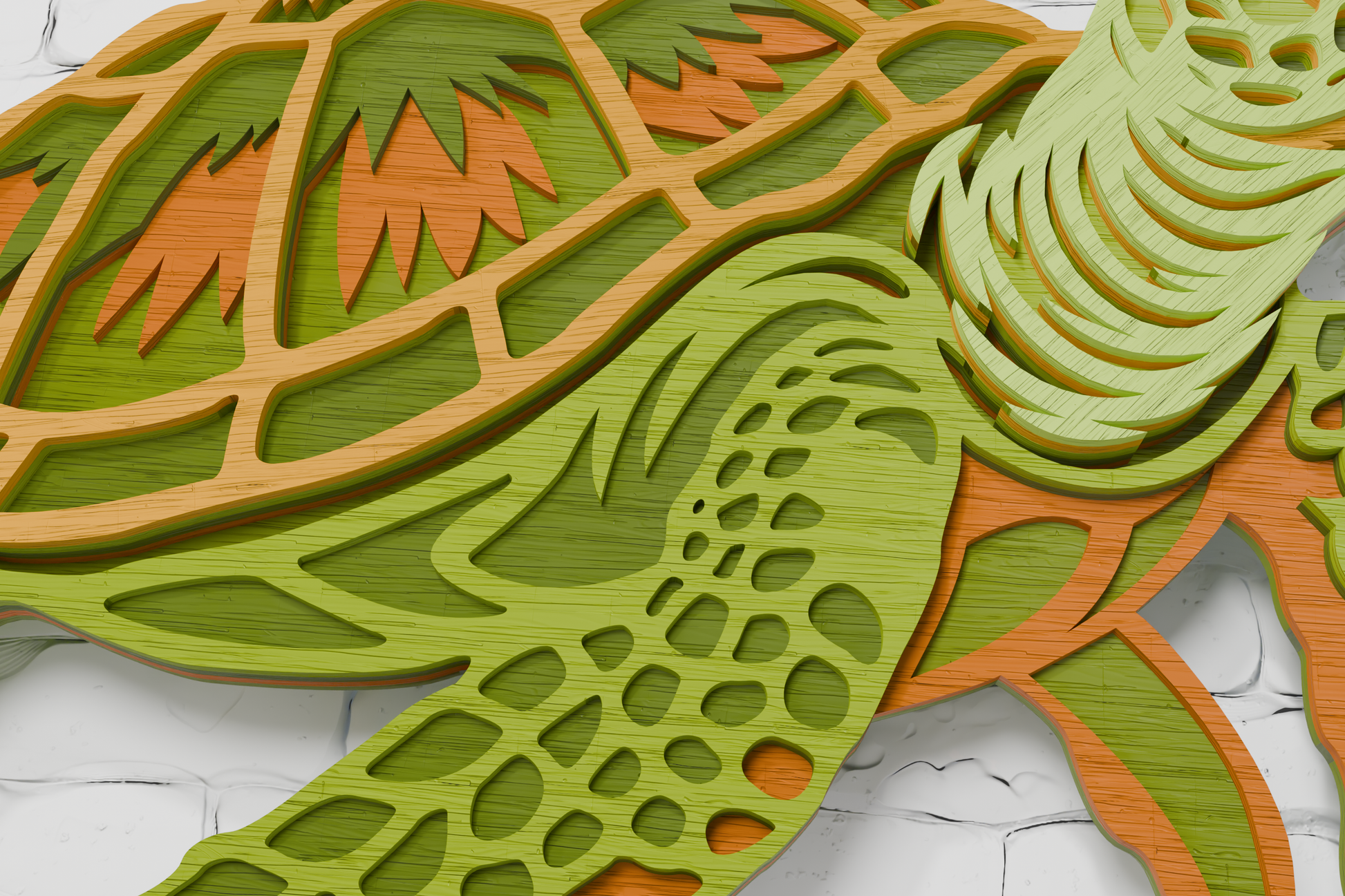 Sea turtle mandala laser cut SVG for Silhouette

