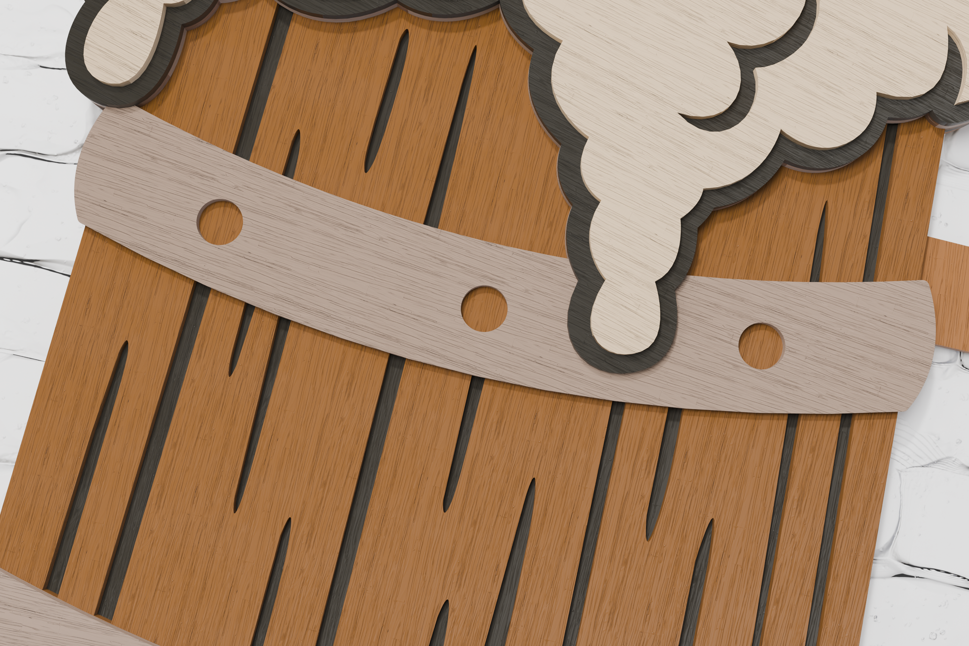 Shadow box beer svg for xtool laser