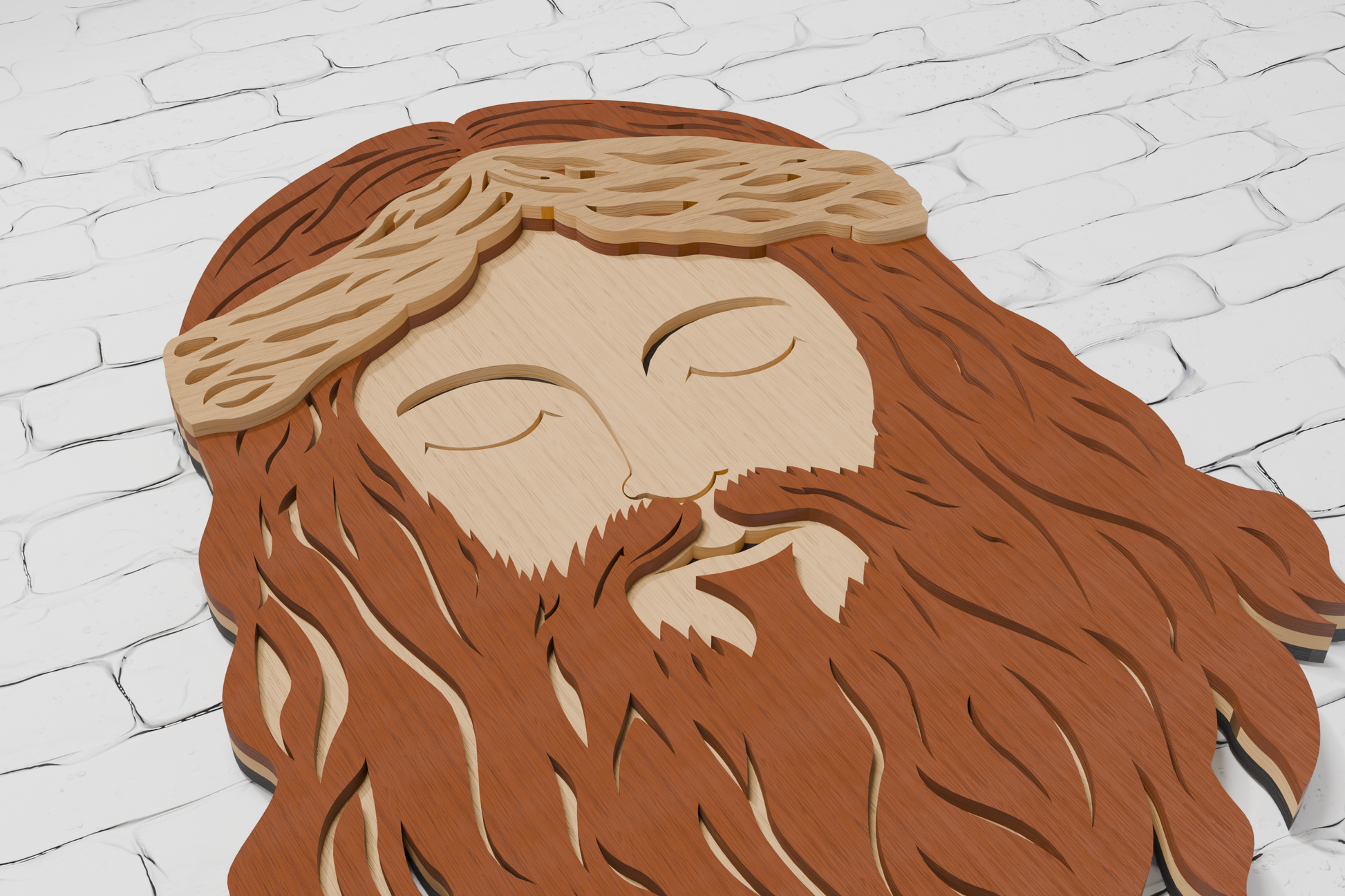Silhouette-Cameo-Jesus-Head-Papercraft-File