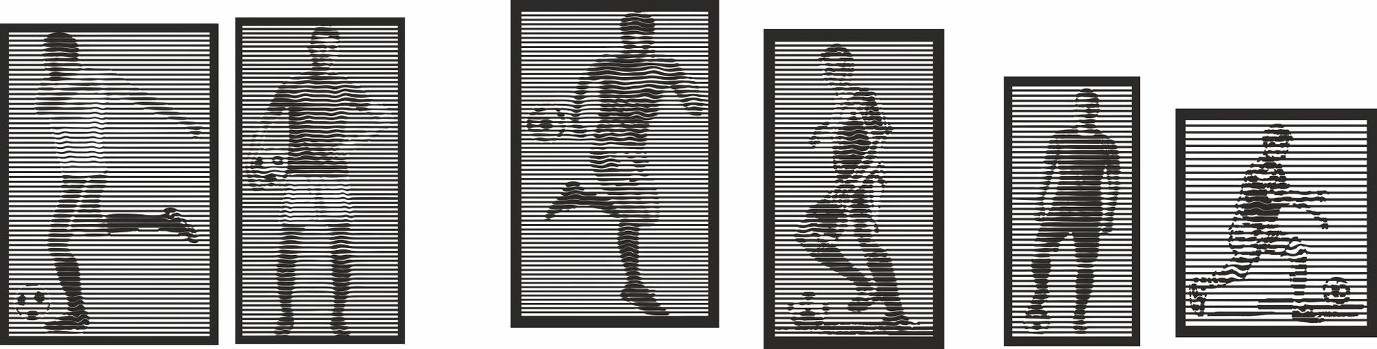 Soccer vector ornament dxf