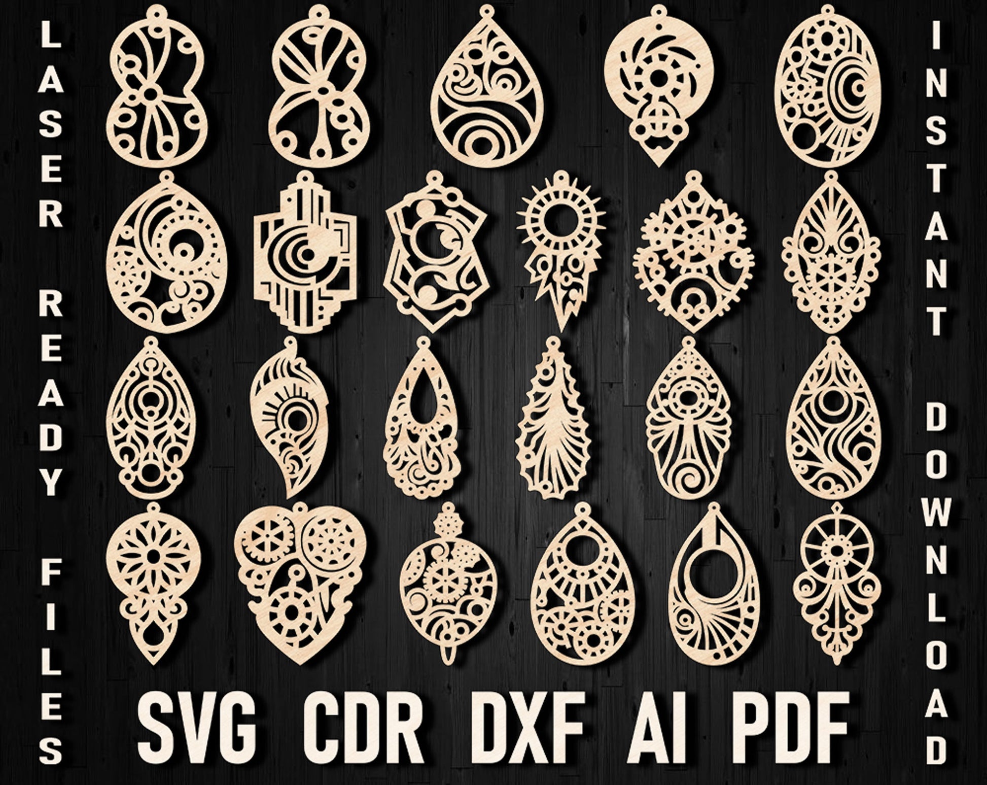 Steampunk laser cut bundle files