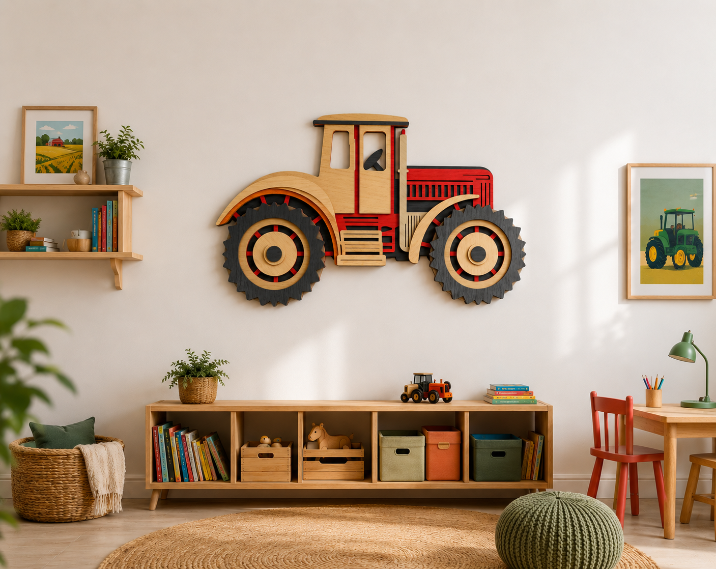Tractor multilayer laser cut file SVG DXF PDF CDR AI