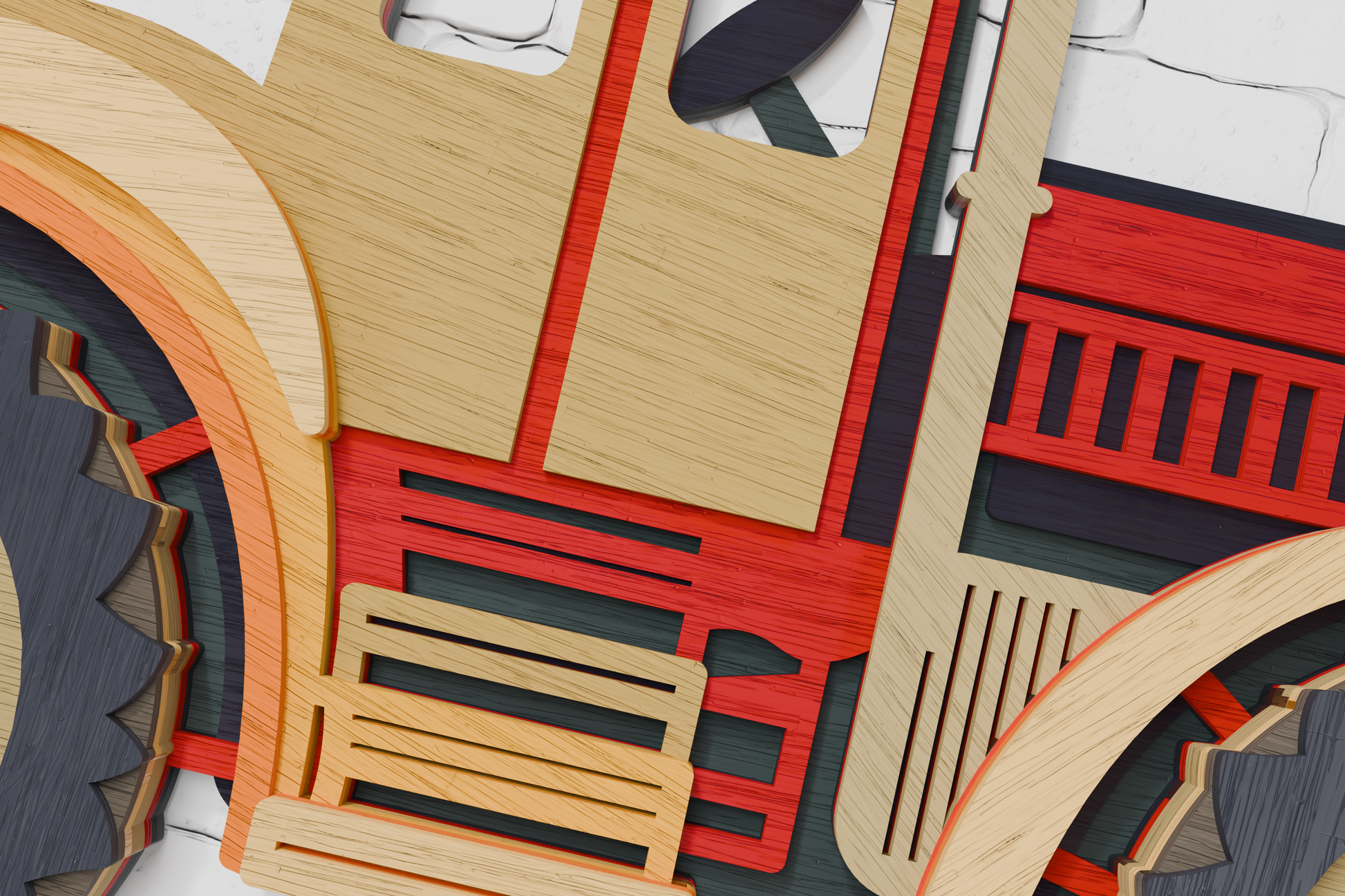 Tractor themed multilayer 