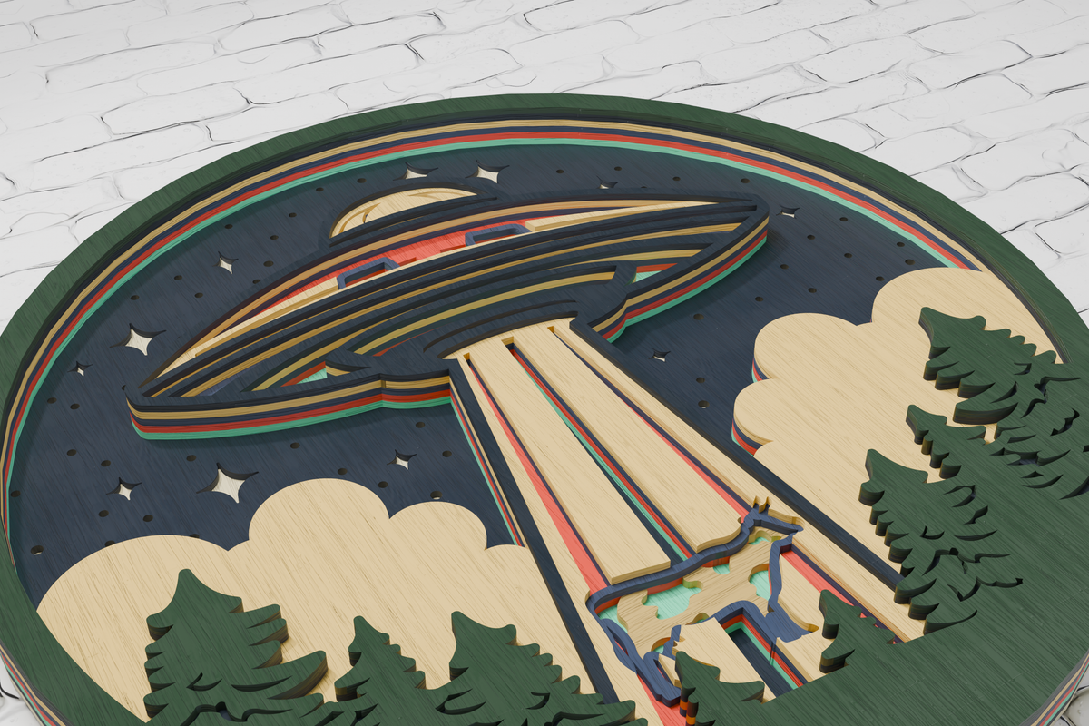 UFO digital files CDR DXF AI PDF SVG

