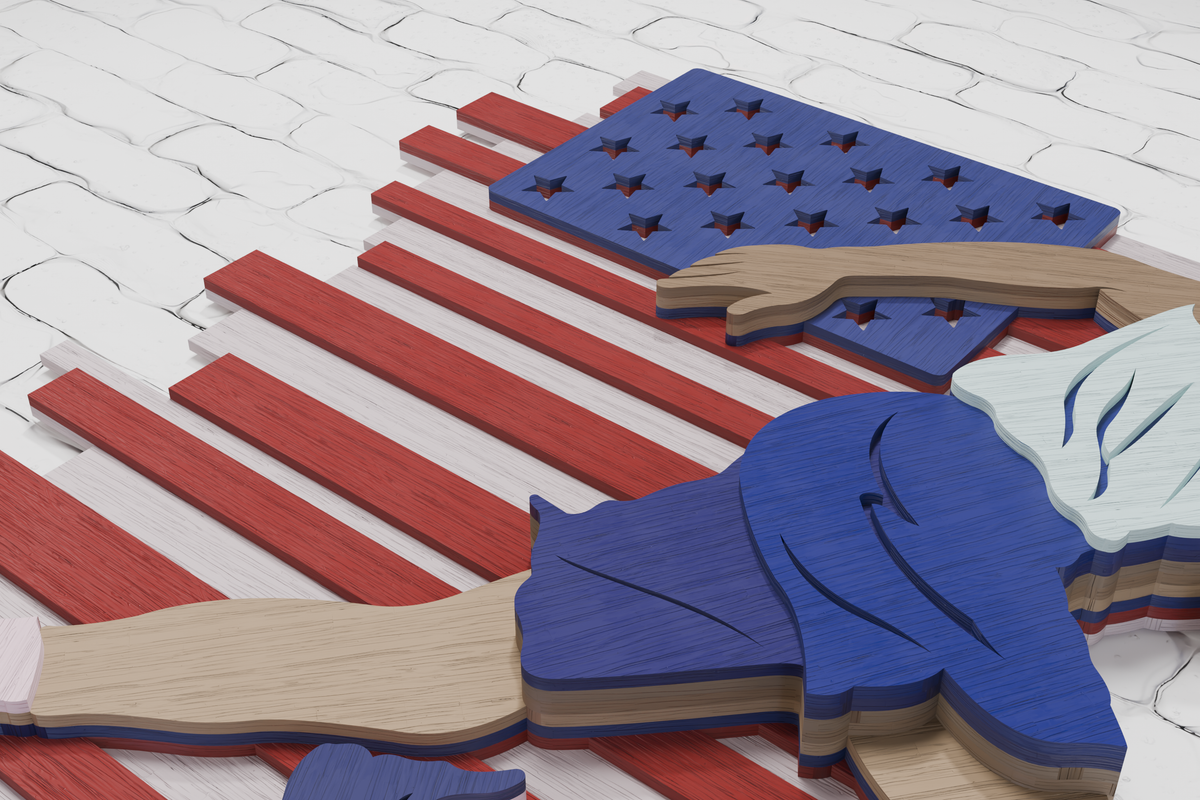 USA basketball paper craft template SVG AI PDF

