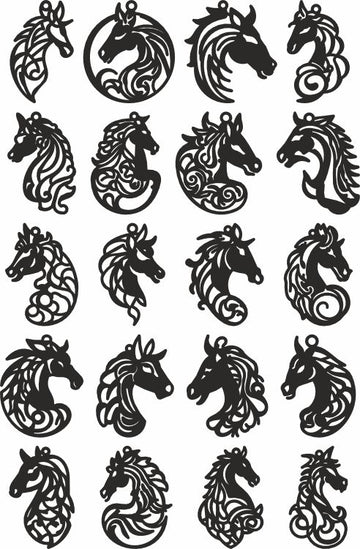Laser Cut Unicorn Earrings SVG - Birthday & Party Templates for Xtool, Cricut DXF/PDF Files, Faux Leather/Acrylic