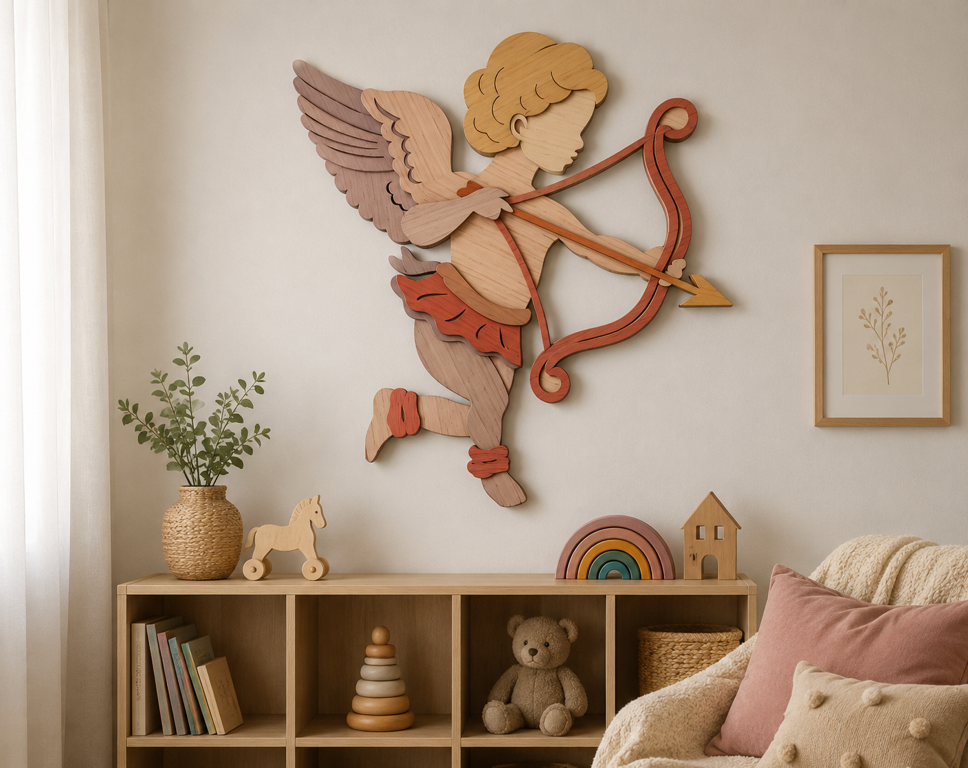 Valentine Cupid SVG bundle with DXF and CDR formats

