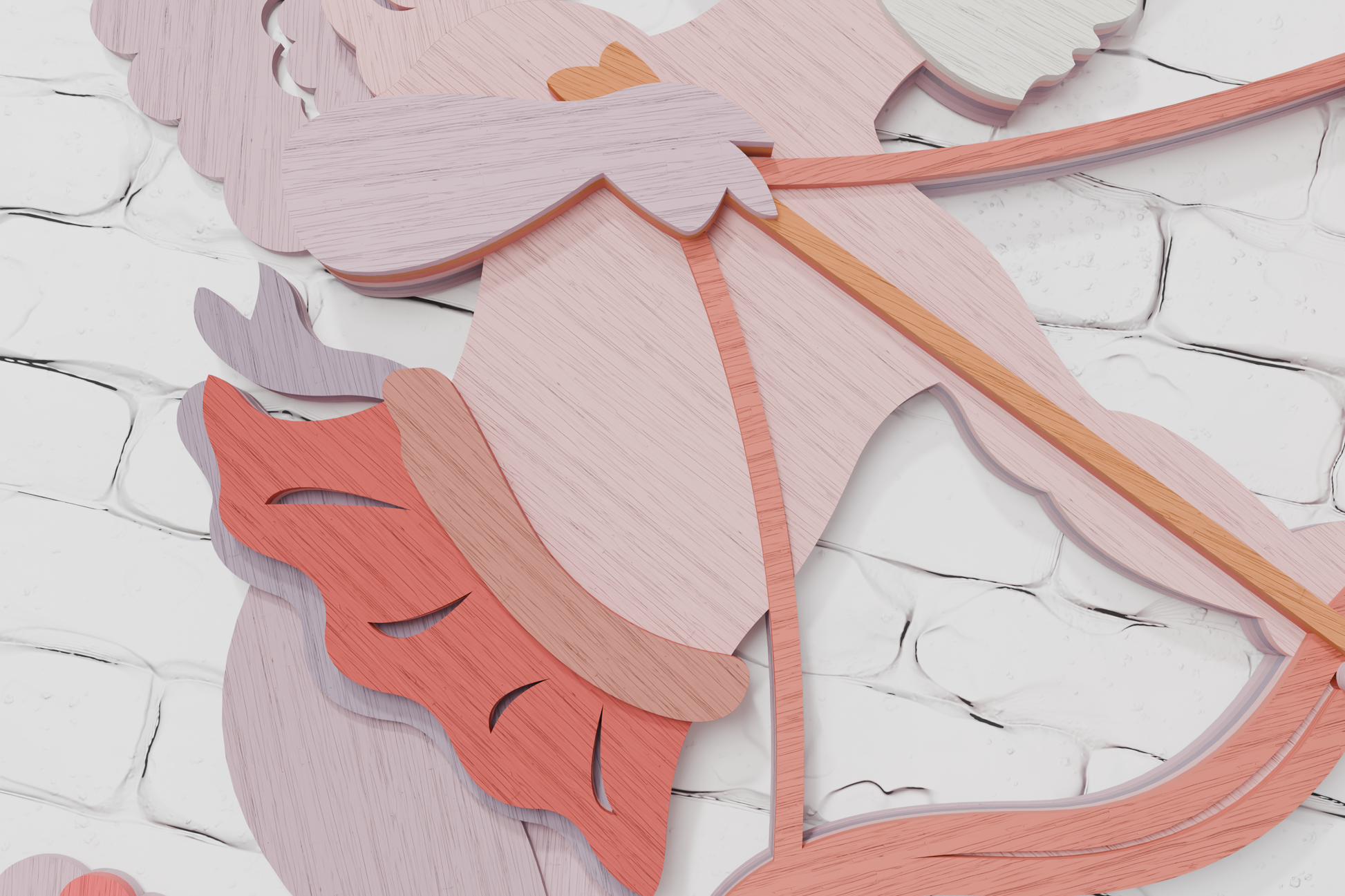 Valentine Cupid digital file formats CDR DXF AI

