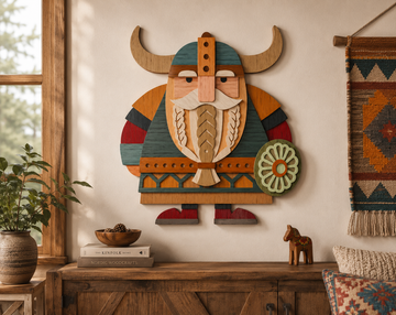 Viking SVG layered shadow box for Glowforge

