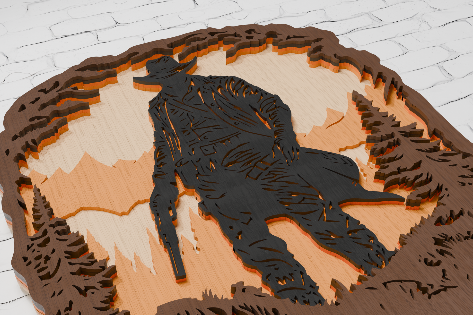 Western cowboy digital cut file for xTool

