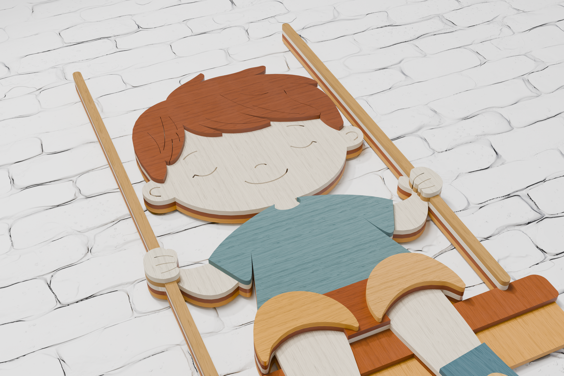 Whimsical Boy Shadow Box
