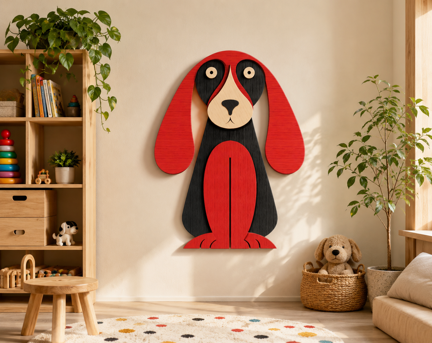 Zen-Dog-Mandala-Laser-Cut-Wood-Design