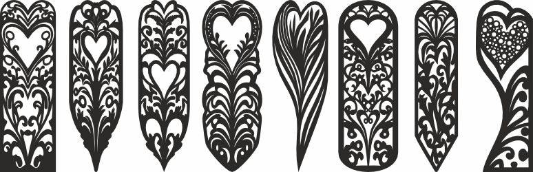 bookmark vector design valentines bundle