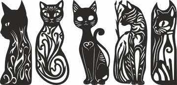 Book Lover Laser Cut Project: Cat Bookmark SVG Templates – Glowforge, Xtool & Silhouette (Instant Download)