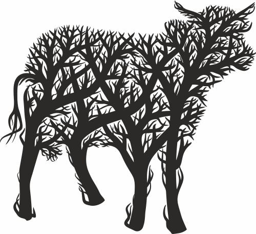 cow vector panel