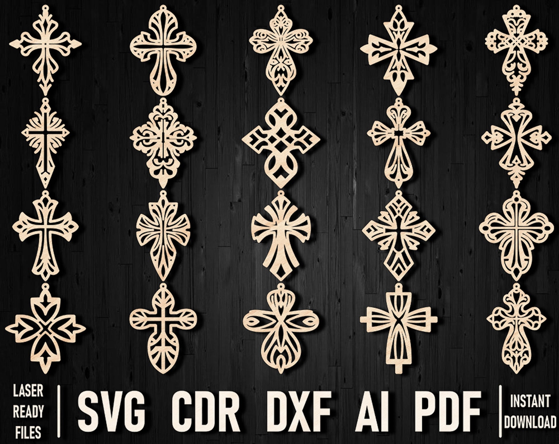 cross leather design svg files