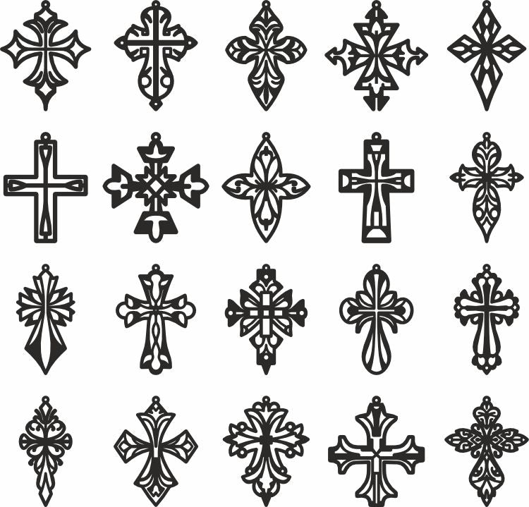 cross vector design bundle