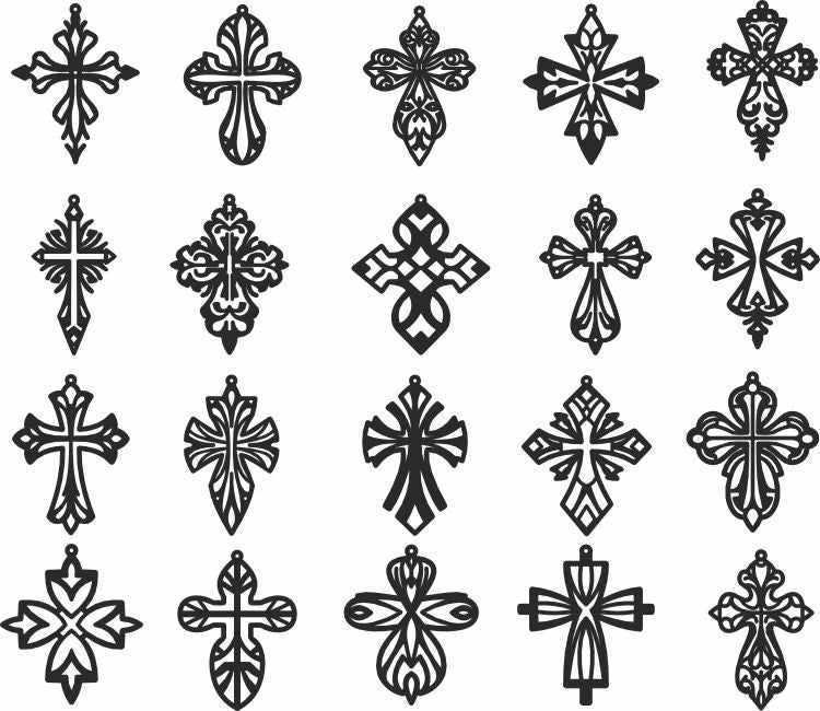 cross vector design ornament