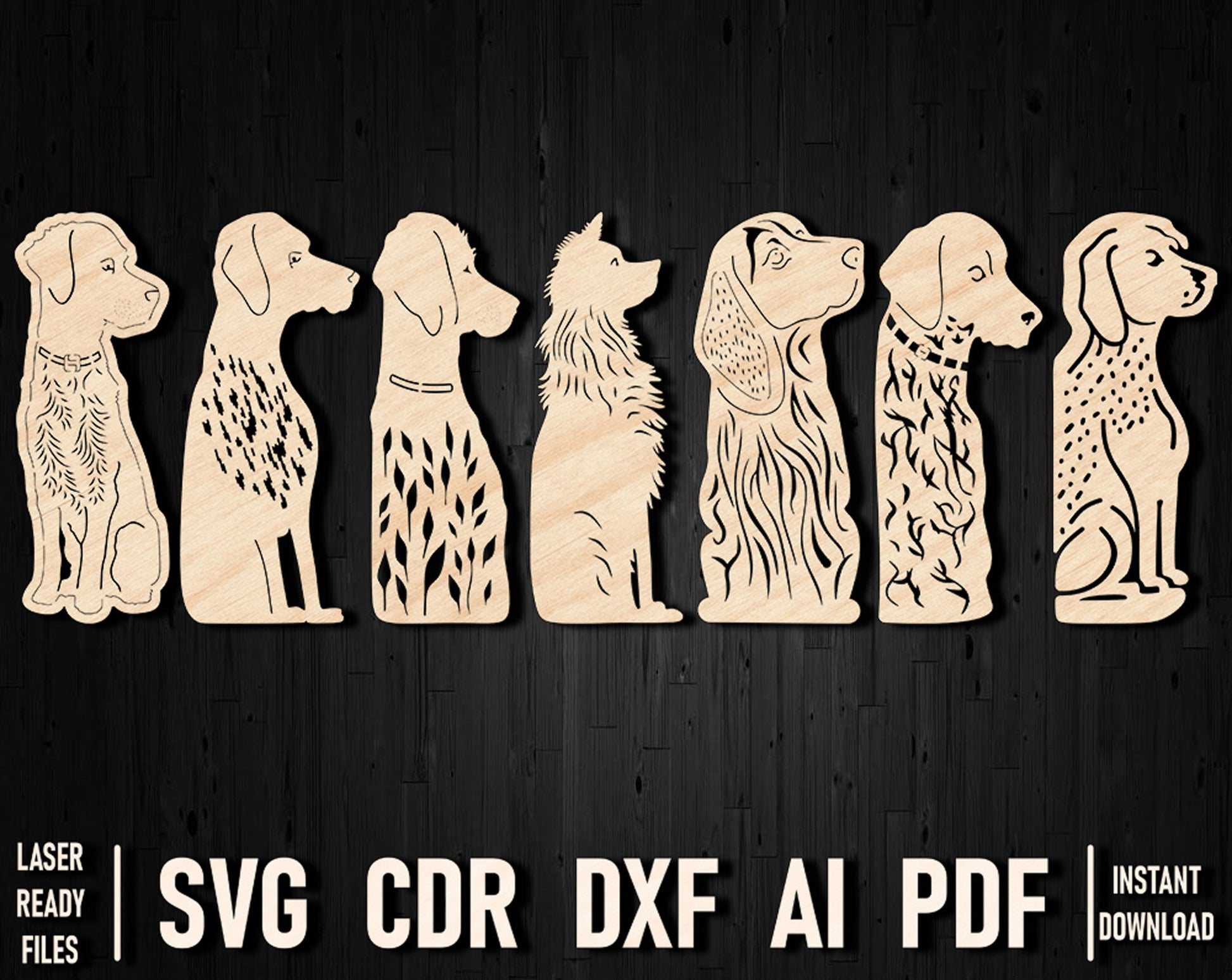 dogs bookmark template files