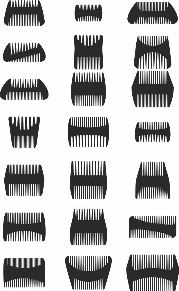 double side vector beard comb bundle