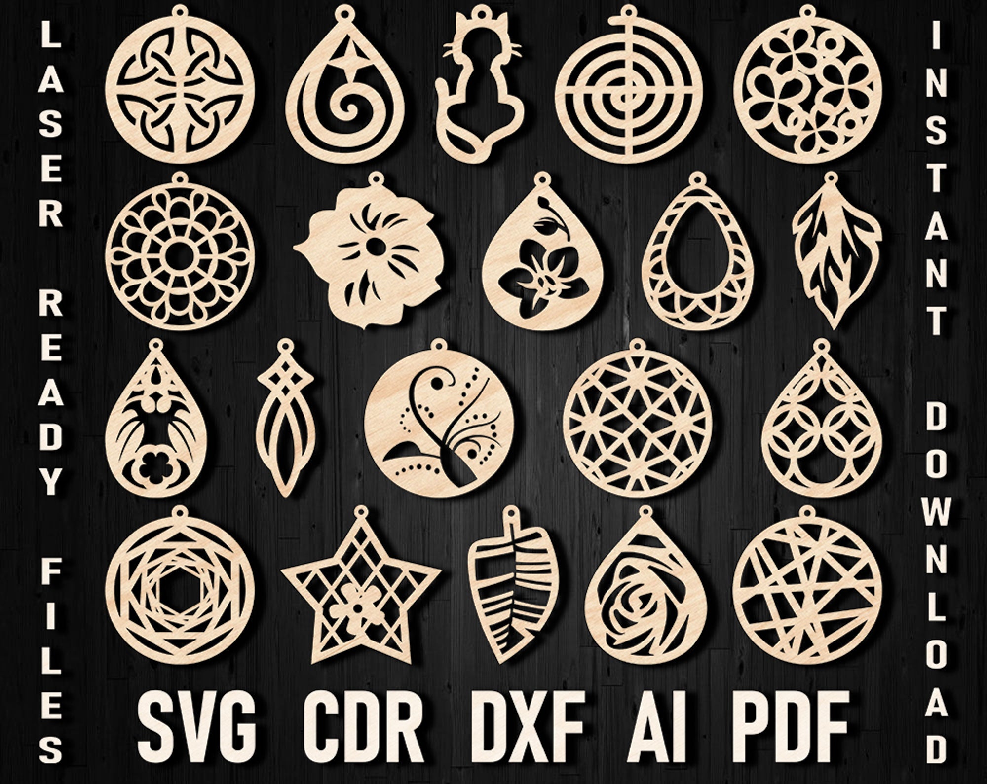 earring template laser bundle