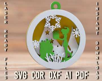 Christmas Elf Glowforge Laser Cut Dxf File