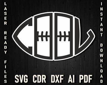 Football Cool Svg Design For T-shirts Silhouette And Cricut