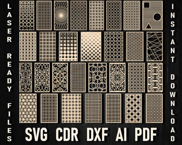 Decorative Dxf Panels For Laser Cutting