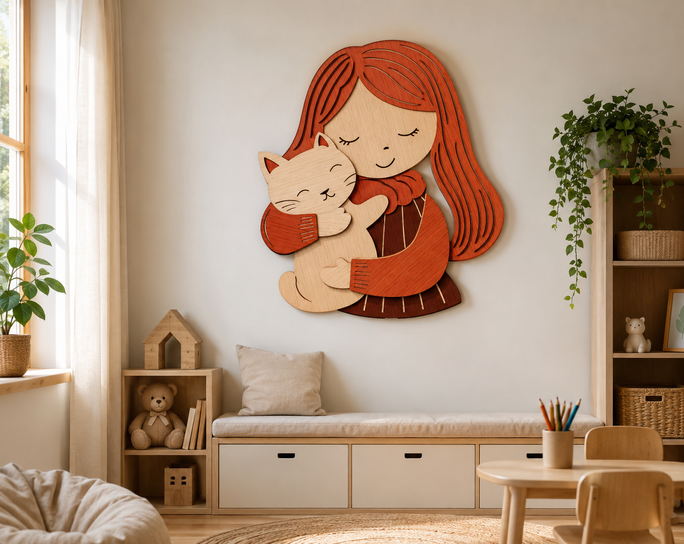 girl-and-cat-3d-paper-shadow-box-template-svg-dxf