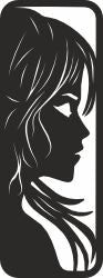 girl bookmark template