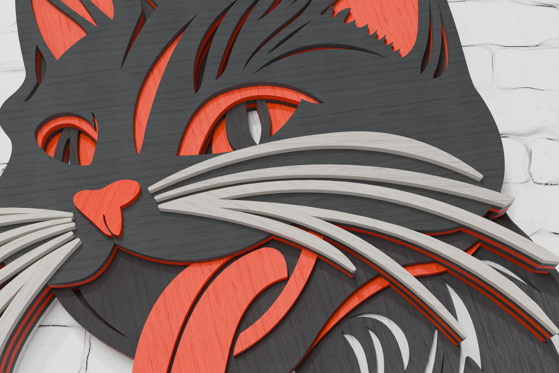 glowforge-laser-cut-file-3d-layered-cat-tongue-out-wood-art