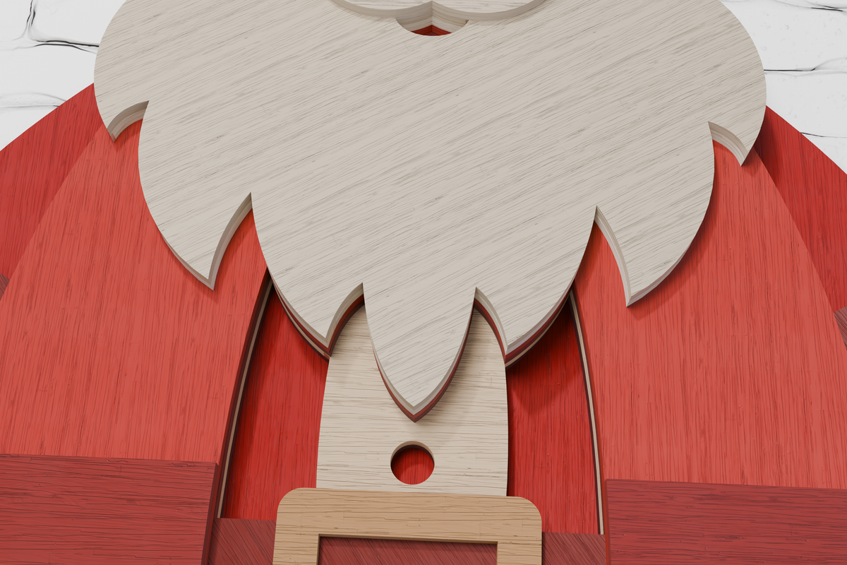 glowforge-laser-cut-file-3d-layered-christmas-bear-wood-art
