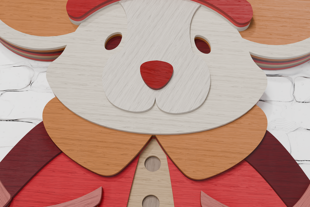 glowforge-laser-cut-file-3d-layered-christmas-mouse-wood-art