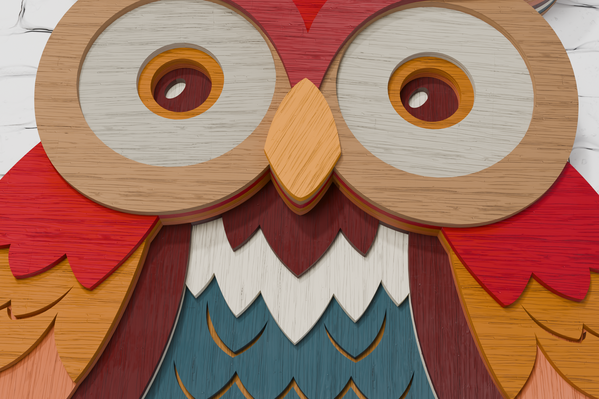 glowforge-laser-cut-file-3d-layered-christmas-owl-wood-art