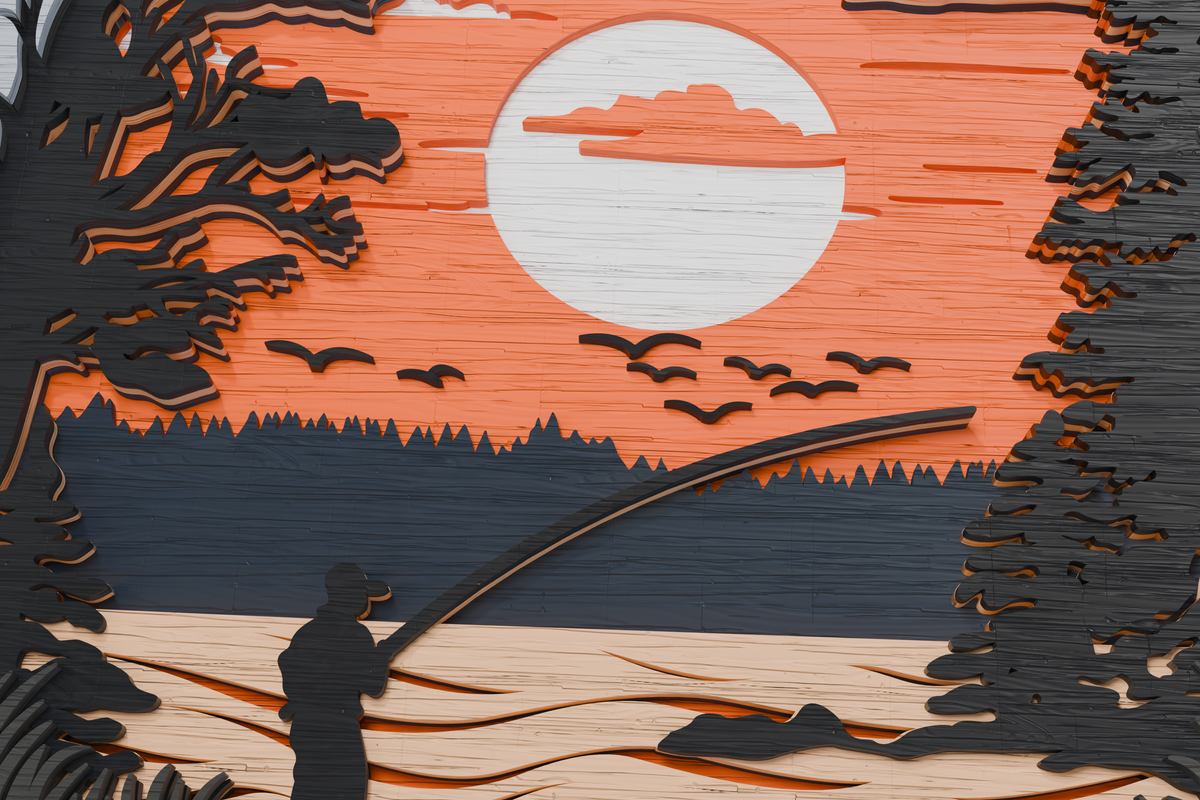 glowforge-laser-cut-file-3d-layered-fisherman-wood-art
