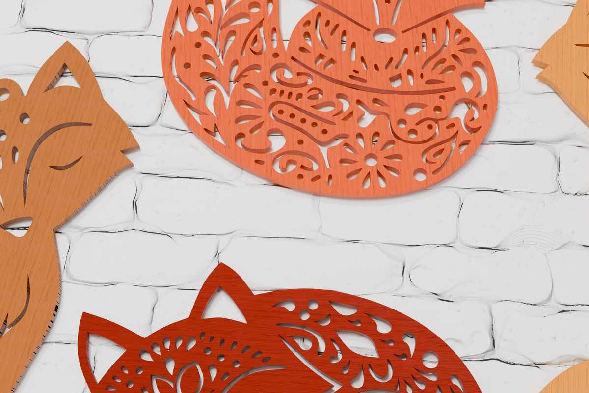 glowforge-laser-cut-file-3d-layered-fox-christmas-wood-art
