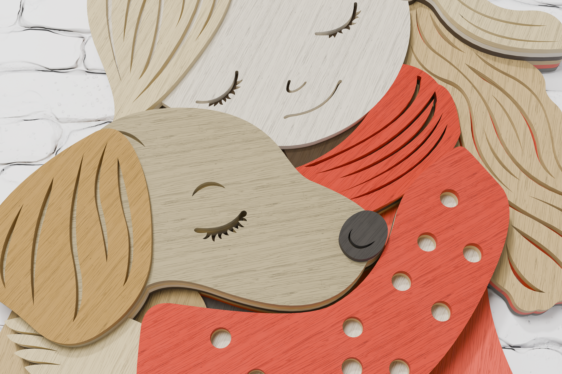 glowforge-laser-cut-file-3d-layered-girl-and-dog-wood-art