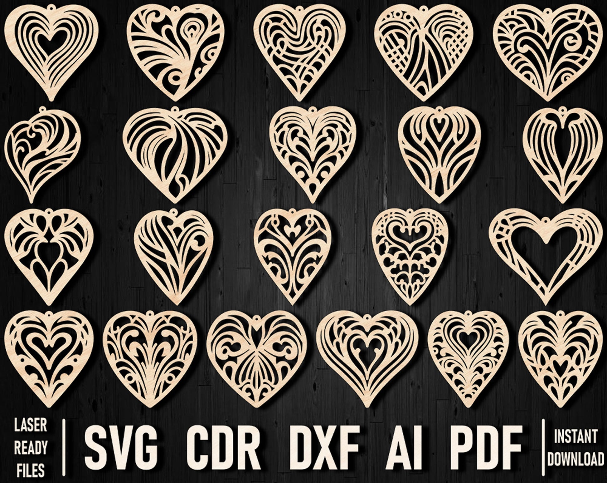 heart vector design bundle