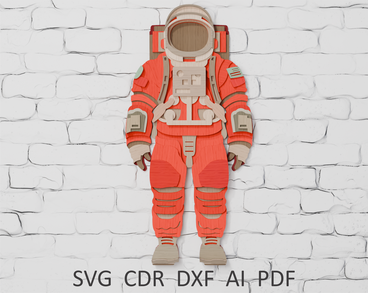 layered-astronaut-vector-file-for-xtool-laser-cutting