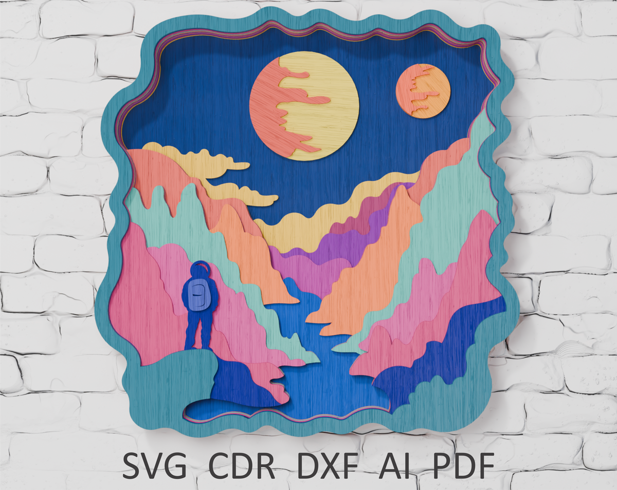 layered-astronaut-wall-decor-svg-for-laser-machines